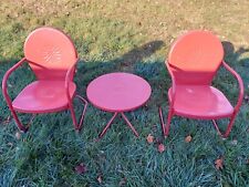 chairs turquoise metal table for sale  Fleetwood