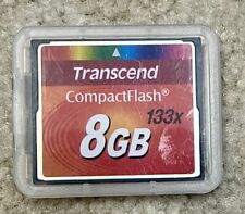 Transcend 8GB 133x Compact Flash Memory Card CF with Case for sale  Shipping to South Africa