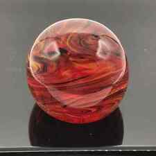 Vintage Murano Style Volcanic Abstract Glass Paperweight Polished Bottom 2.5 in for sale  Shipping to South Africa