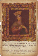 Vecchio santino madonna usato  Torino