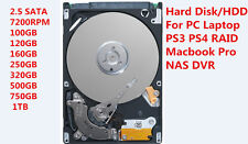 Used,  120GB 160GB 250GB 320GB 500GB 750GB 1TB 7200 RPM 2.5 SATA Laptop Hard Disk HDD for sale  Shipping to South Africa
