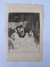 Antique print genre for sale  CARMARTHEN