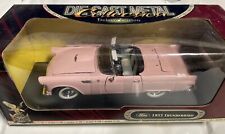 Ford Thunderbird 1955 modelo rosa coche de carretera modelo firma escala 1:18 fundición a presión segunda mano  Embacar hacia Mexico