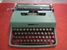 Vintage OLIVETTI Lettera 32 Blue Manual Typewriter in Portable Case WORKING for sale  Shipping to South Africa