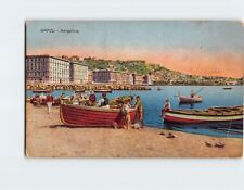 Usado, Cartão postal Mergellina e Porto di Sannazaro Nápoles Itália comprar usado  Enviando para Brazil