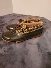 Used, Sperry Top Sider Women's Leopard Print Rubber Duck Boot Shoes 9773334 Size 11 for sale  Shipping to South Africa