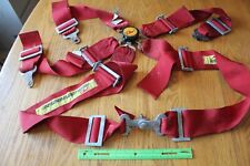 Used, RCI Racer's Components Inc 5-Point Seat Belt Red Car Racing Belts Straps  for sale  Shipping to South Africa