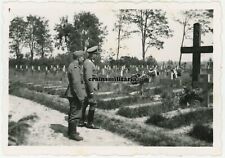 Oryg. Zdjęcie cmentarz grób żołnierzy niemieckich w BIAŁEJ PODLASKIEJ Polska 1941 na sprzedaż  Wysyłka do Poland