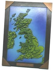 3d United Kingdom framed topographic map model kit... size  A4 paint included for sale  BILSTON