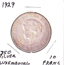 1929 luxembourg francs for sale  Racine