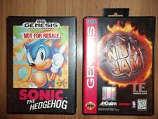 Used, Sega Genesis SONIC The HEDGEHOG Not for Resale + NBA JAM T.E. Complete Testd LOT for sale  Shipping to South Africa