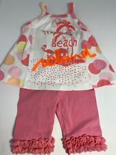 Naartjie Kids Girls Sz3-6M Pink Tank Top  Tropical Beach & Gymboree Leggings for sale  Shipping to South Africa