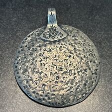 Prodesso Israel Sterling Silver Hammered Pendant Large Gd for sale  Shipping to South Africa