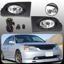 Para 2001 2002 2003 Honda Civic para-choque dianteiro transparente luzes de neblina lâmpada com lâmpadas de interruptor comprar usado  Enviando para Brazil