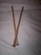 KNITTING NEEDLES, WOOD, LARGE SIZE, CRAFT, VINTAGE for sale  Shipping to South Africa