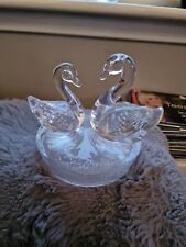 Crystal swan ornaments for sale  GLASGOW