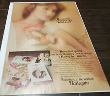 Vintage 1970's Harlequin Romance Novels Original Magazine Print Ad for sale  Shipping to South Africa