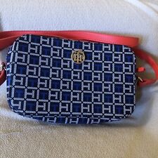 Usado, Bolsa tiracolo Tommy Hilfiger feminina azul marinho logotipo feminina nova 8,5x6 comprar usado  Enviando para Brazil