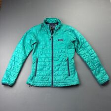 Chaqueta para mujer Patagonia Nano Puff XS, Primaloft con cremallera completa, verde azulado 84216 segunda mano  Embacar hacia Argentina