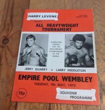Boxing programme 1972 for sale  NORTHAMPTON