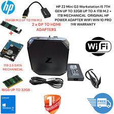 HP Z2 G3 Mini i5-7500 até 32GB de RAM e 1TB M.2 + 1TB Win 10 Pro DP 2 HDMI ADAP comprar usado  Enviando para Brazil