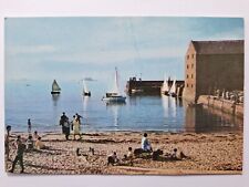 North Berwick, Yachts From The Harbour, W.S. Thomson, Vintage Colour Postcard. for sale  Shipping to South Africa