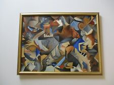 Used, VINTAGE ABSTRACT PAINTING CUBIST CUBISM MODERNISM EXPRESSIONISM SIGNED MYSTERY for sale  Shipping to Canada