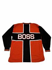 VTG Y2K 90s Boss Mens XL Spell Out Baggy Skater Hip Hop Long Sleeve Shirt Jersey for sale  Shipping to South Africa