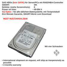 3.5 SAS 4TB HGST 7.2K 6Gbps 64MB HUS724040ALS640 LFF 49-59k HDDs for sale  Shipping to South Africa