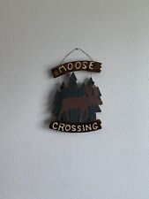 Moose crossing wooden for sale  Gainesville