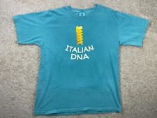 Camiseta Masculina Vintage Comfort Colors Grande DNA Italiano Macarrão Concha Aqua comprar usado  Enviando para Brazil