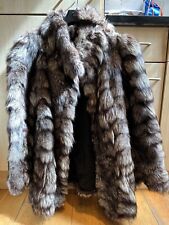 silver fox coat for sale  LONDON