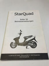 Starquad 50ccm bedienungsanlei gebraucht kaufen  Hamburg