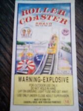 Firecracker Label ROLLER COASTER BRAND 16s SIZE PACK LABEL SEE PIX for sale  Shipping to South Africa