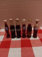 Lote de 8 garrafas miniaturas de Coca-Cola Pepsi e Crown Royale de 3 polegadas, usado comprar usado  Enviando para Brazil