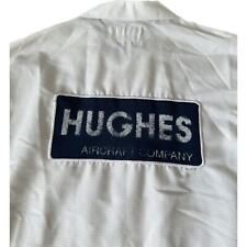 Vintage Hughes Aircraft Company Visitor Mechanic Work Large Long Uniform Shirt for sale  Shipping to South Africa
