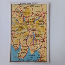 Postcard map english for sale  LLANDINAM