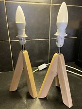 Pair light wood for sale  Shipping to Ireland