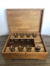 VTG MUSICAL JINGLE BAR-Wooden Music Cocktail Barware Set w/8 Shot glasses 1960’s for sale  Shipping to South Africa