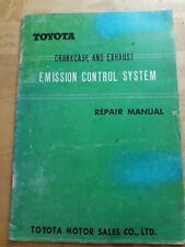 Toyota 1967 cárter y sistema de control de emisiones de escape manual de reparación segunda mano  Embacar hacia Argentina