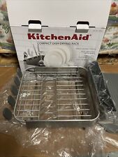 KitchenAid rack compacto de bandeja de secagem de louça de aço inoxidável, USADO VER FOTOS comprar usado  Enviando para Brazil