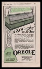 Usado, 1929 Oreole Refrigeração Baltimore MD Mercearia Exibição Balcão Impressão Anúncio comprar usado  Enviando para Brazil