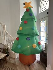 Usado, Árbol de Navidad inflable soplado por aire de vacaciones gigante Gemmy iluminado 10 pies funciona segunda mano  Embacar hacia Argentina