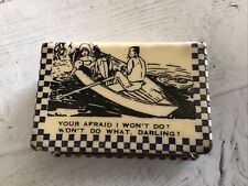 Celluloid matchbox cover for sale  STOWMARKET