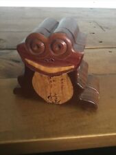 Carved wooden frog for sale  YORK