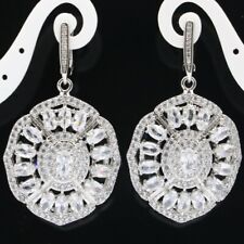 Delicate Fine Cut White Sapphire CZ Wholesale Drop Shipping Silver Earrings  for sale  Shipping to South Africa
