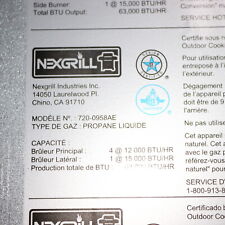 Usado, Nexgrill Heavy Duty Grill 720-0958AE - Apenas porta de armário, alça faltando comprar usado  Enviando para Brazil