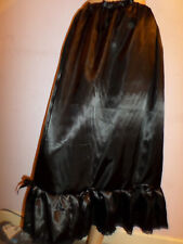 Black satin petticoat for sale  LEIGH