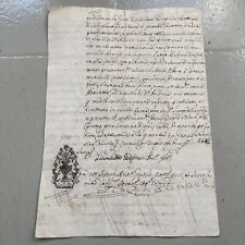 Antico documento notarile usato  Milano