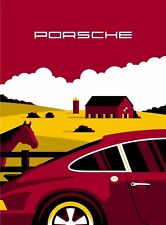 Porsche graphic art for sale  COLNE
